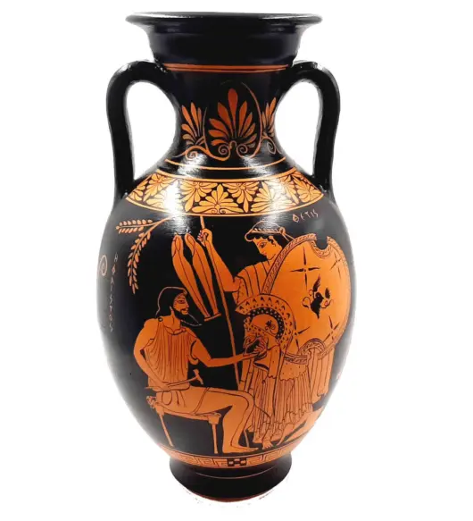 Ancient Greek Red-Figure Amphora – 31cm