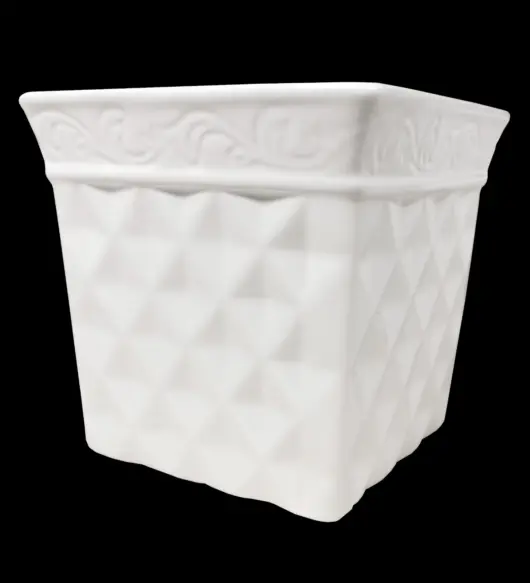 CalCastle Craft White Ceramic Porcelain Flower Vase – Modern Pot for Houseplants & Decor