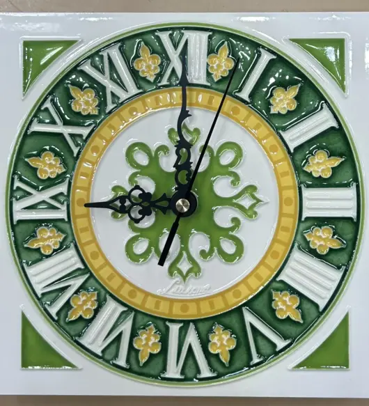 Vietri Ceramics Wall Capri Clock 8x8" – Hand Painted